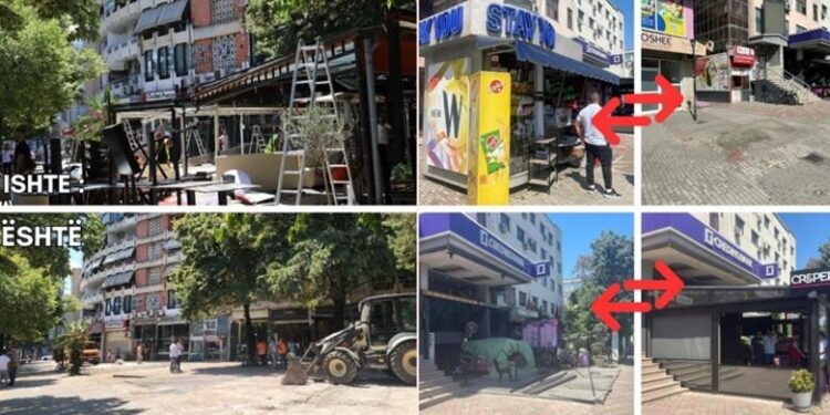 Aksioni për lirimin e hapësirave publike, Bashkia Tiranë: 20 mijë m² sipërfaqe u rikthehen qytetarëve